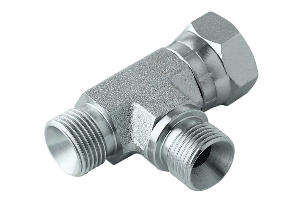 Адаптер - гідравлічний трійник "L" GZ BSP x 2/GW BSP, вуглецева сталь, тип A126